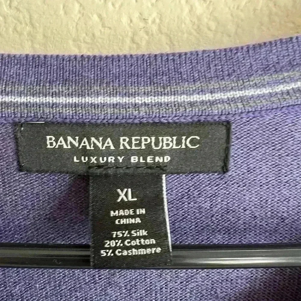 Banana republic lavender luxury blend‎ silk cotton sweater XL